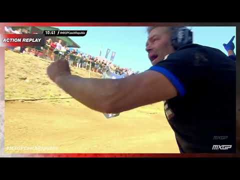 Vialle vs Geerts | MX2 Race 2 | MXGP of Czech republic 2022 #MXGP #Motocross