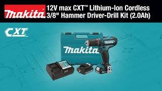 MAKITA 12V max CXT™ 3/8" Hammer Driver-Drill Kit - Thumbnail