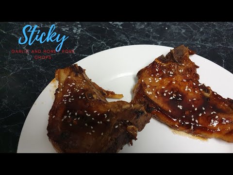How to make The Tastiest Sticky Garlic and Honey Pork Chops!