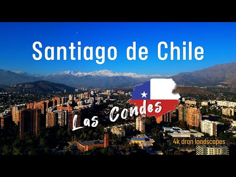 Santiago de Chile: Las Condes desde un dron (4K cinematic footage)