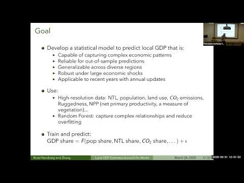 Thumbnail for Urban Innovation Lunch Colloquium: Esteban Rossi-Hansberg, Local GDP Estimates Around the World by Esteban Rossi-Hansberg