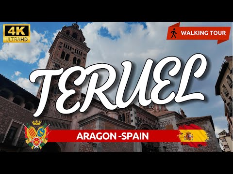 TERUEL 4K❤️The city of lovers❤️🚶‍♀️WALKING TOUR🚶‍♂️☀️ Aragon SPAIN☀️