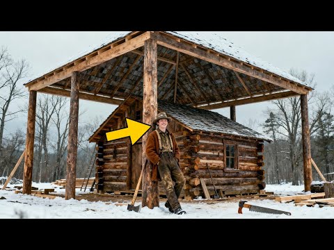 Die Nachbarn lachten, als er ein zweites Dach über seine Hütte baute – bis es ihn während eines Schn