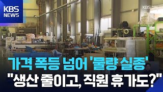 중동 사태 장기화…가동 멈추고, 휴가 계획까지 / KBS  2026.04.09.