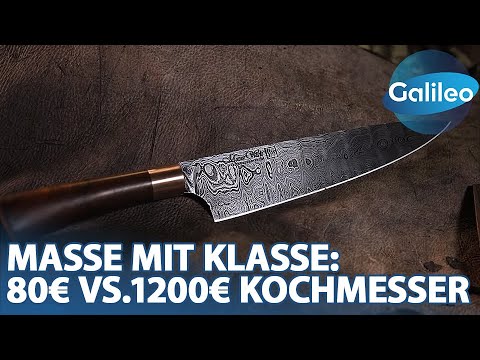 Masse mit Klasse Kochmesser: 80€ aus der Fabrik vs.1200€ aus der Manufaktur