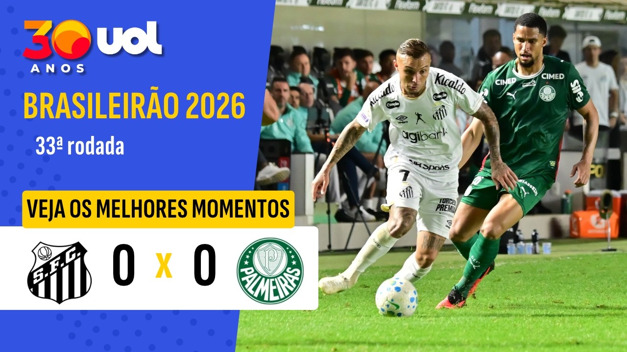 SANTOS 0 X 0 PALMEIRAS | MELHORES MOMENTOS | BRASILEIRÃO 2026