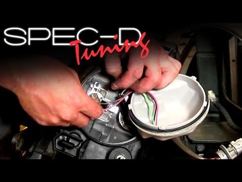 SPECDTUNING INSTALLATION VIDEO: HOW TO REPLACE LIGHT BULBS ON TM PROJECTOR HEAD LIGHTS