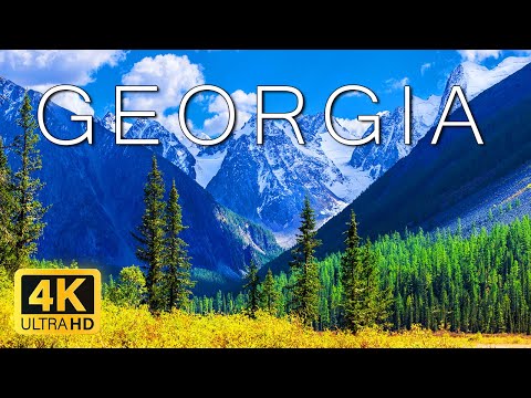FLYING OVER GEORGIA (4K UHD) - Relaxing Music With Amazing Beautiful Nature (4K Video Ultra HD)