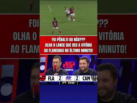 FOI PÊNALTI PARA O FLAMENGO OU NÃO? OLHA O LANCE POLÊMICO NO ÚLTIMO MINUTO HOJE CONTRA O ATLÉTICO-MG