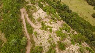 A short drone video of the ledge section of Black Bear Trail