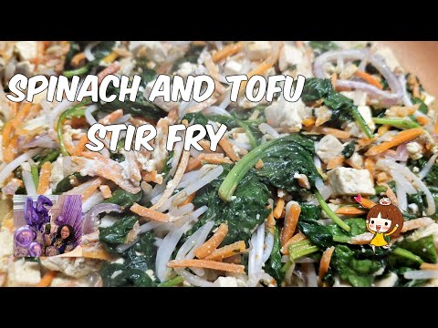 Veggie Dish: Indonesian Spinach Tofu Stir Fry (Oseng-Oseng)