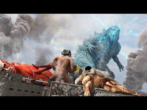 Attack on Titan VS Earth Godzilla life-action