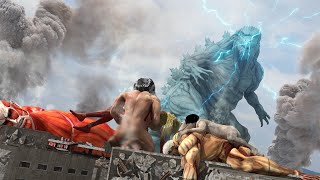 Attack on Titan VS Earth Godzilla life-action