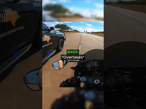 Biker Blocks Police During a Chase — Intense Moment 😱🔥