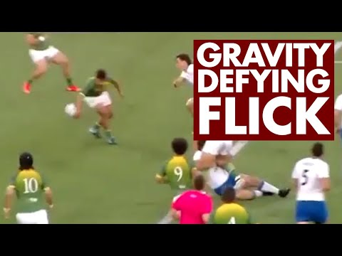 Very impressive gravity defying flick pass