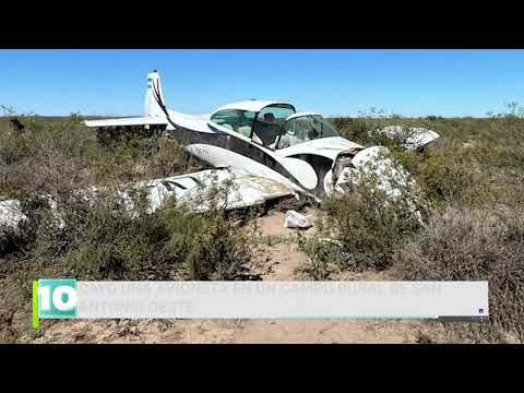 Cayó una avioneta en un campo rural de San Antonio Oeste
