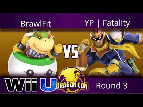 Dragon Con 2017 - BrawlFit (Bowser Jr) vs YP | Fatality (Captain Falcon) - Smash 4 Round 3