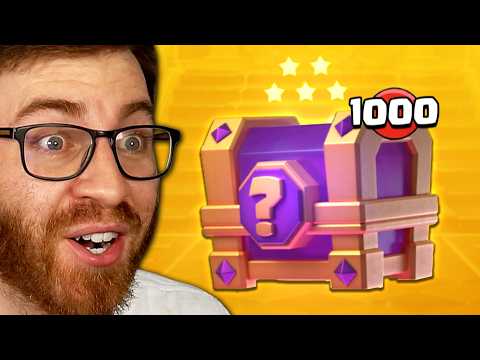 I Opened 1000 NEW LUCKY CHESTS in Clash Royale.. Here's What Happened!