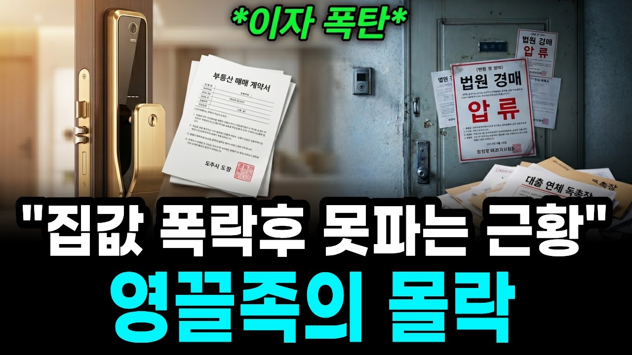 집 없이 살고싶어요" 집값 폭락해도 못파는 영끌족의 몰락, 그 진짜 이유