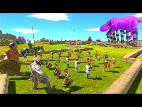 ANCIENT HUMANS SAVE CARNIVOROUS DINOSAURS PARKOUR ROAD  - ARBS