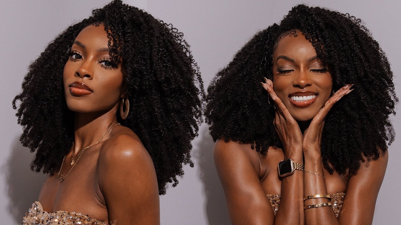 Type 4A Curly Hair Sew-In with MINIMAL Leave Out | Flip Over Method