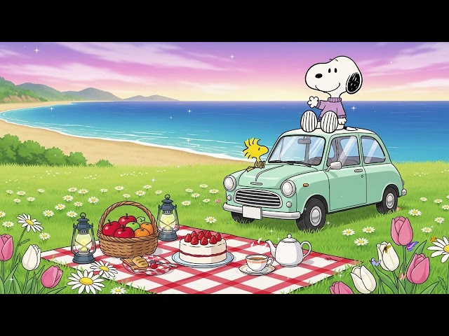 Snoopy’s Summer Roadtrip Picnic 🚗 Relaxing Lofi Beats for Calm, Focus SDDEFAULT Thumbnail