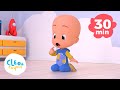 Cabeza, hombros, rodillas y pies y más canciones infantiles con Cleo y Cuquin | Familia Telerin