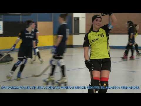 20221009 ROLLER-CP LENA CUENCAS MINERAS SENIOR FEM 04 GOL DE ARIADNA FERNANDEZ IGLESIAS
