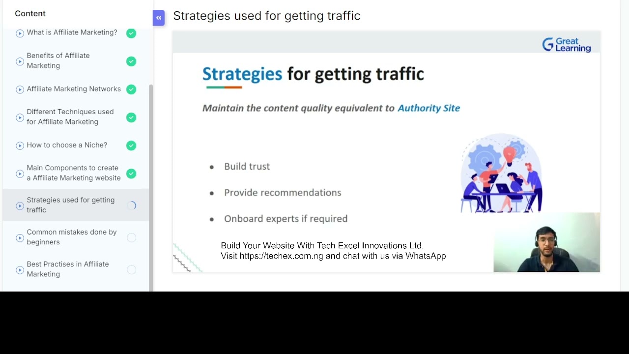 Strategies used for getting traffic