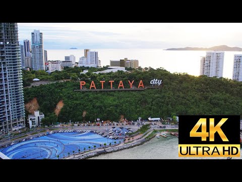 Pattaya Thailand 2021 by Drone 4K with New Channel Pattaya 4K Walker Extra 13th Oct.