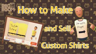 Rec Room Tutorial | HOW TO MAKE AND SELL CUSTOM SHIRTS