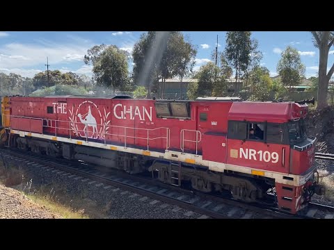 Pacific National 3MC2 with NR109 The Ghan  & NR96 & NR43 from 6/12/22