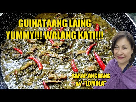 Laing recipe: Filipino dish with taro leaves in coconut milk