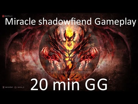 Miracle Shadowfiend 9k Ranked gameplay 20min GG [ Ranked Dota 2 Gameplay ]