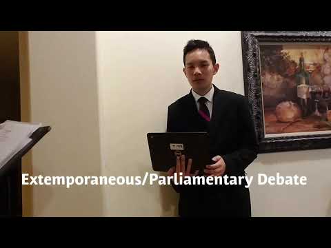 NSDA Speech and Debate Events in a Nutshell