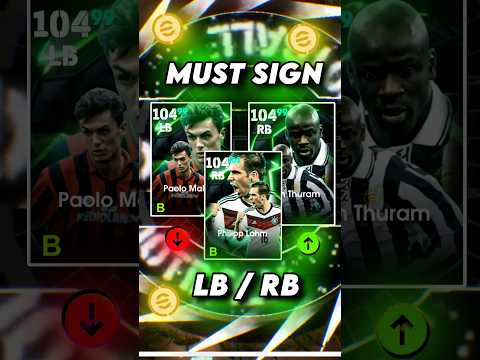 TOP 5 LB/RB IN EFOOTBALL 2025☠️BEST LB AND RB IN Efootball❓️#efootballmobile