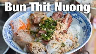 Vietnamese Bun Thit Nuong for Breakfast in Saigon - YouTube