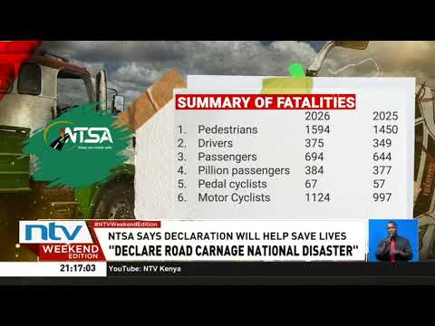 NTSA wants road carnage to be declared a national disaster
