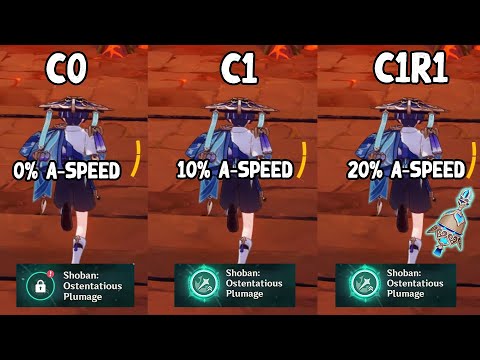 Wanderer ATK SPEED from C0 to C1R1. How Significant?