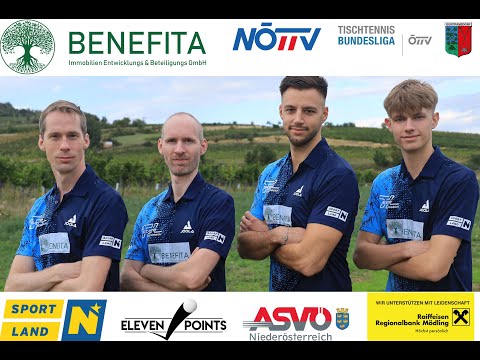 Premiere in der 1. Bundesliga: TTC Benefita Guntramsdorf - ASKÖ Glas Wiesbauer Mauthausen 1