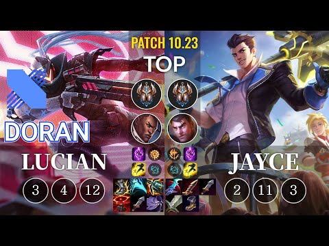 DRX Doran Lucian vs Jayce Top - KR Patch 10.23