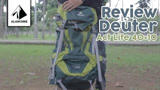 Deuter Aircontact Lite 50+10 / alpinegreen-forest (3340318-2231) - відео 6