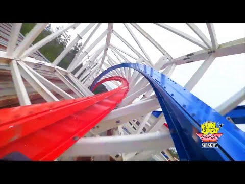 ARIEFORCE ONE POV - Official Fun Spot Atlanta New Roller Coaster POV