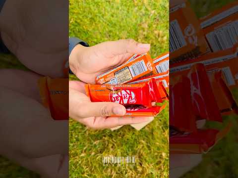 🤩😍 Woah! KIT KAT orange flavour? #food #youtube #shorts