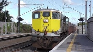 preview picture of video '071 Class Locomotive (082)  with Ore Wagons - Malahide Station'