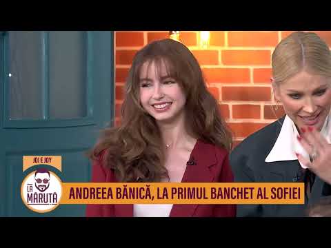 Andreea Bănică, la primul banchet al Sofiei
