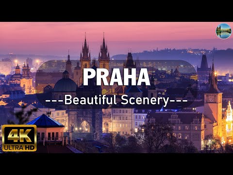 FLYING OVER PRAHA (4K UHD) | Amazing Beautiful Nature Scenery with Relaxing Music 4K Ultra HD