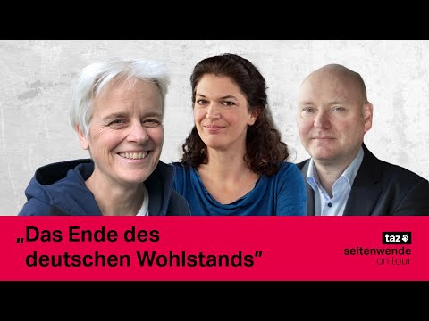 Das Ende des deutschen Wohlstands –  taz Talk zur Seitenwende mit Ulrike Herrmann und Achim Truger