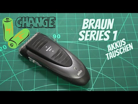 BRAUN Series 1 Akkus wechseln - battery change
