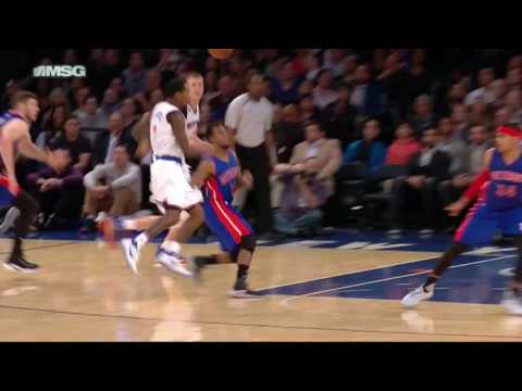 Morris gets a flagrant foul type 1 after dropping Porzingis